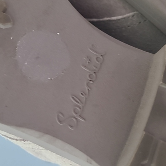 EUC Splendid Sloane Gray Suede Lace Up Ankle Boot Sz 8M - Picture 6 of 9